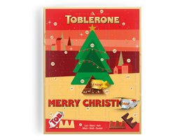 Toblerone Adventskalender - Adventkalender 2026 - 24 overheerlijke Toblerone Chocolaatjes - Verschillende smaken Chocolade - Het perfecte kerstcadeau - "Merry Christmas" — cadeau in Eten & Drinken