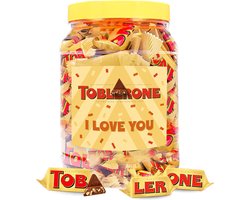 Toblerone Tiny chocolade "I Love You" - melkchocolade met nougat, amandel en honing - 500g — cadeau in VALENTIJNSDAG 🌹
