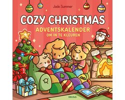 Cozy Christmas Adventskalender om in te kleuren — cadeau in Boeken