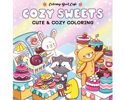 Coloring book cafe - Cozy sweets — cadeau in Boeken