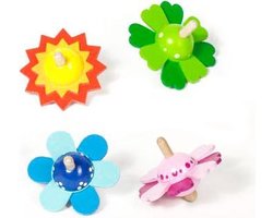 Houten Tol - Kleur — cadeau in Spellen & Speelgoed