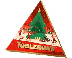 Toblerone Tiny Triangle Adventskalender - Driehoekige Kersteditie Chocolademix van Tiny Classic, Dark & White - 200g — cadeau in Eten & Drinken