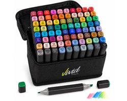 Twinmarkers 80 stuks voor volwassenen - Alcohol Markers - Stiften - Markeerstiften - Vivid Green — cadeau in Hobby