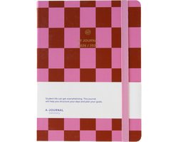 My Journal - Schoolagenda 2026-2027 - A5 - Geruit roze — cadeau in Eten & Drinken