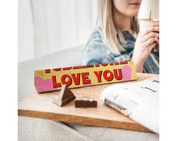 Toblerone Chocoladereep - "Love you" - 340 gram - Melkchocolade - Chocoladecadeau — cadeau in VALENTIJNSDAG 🌹