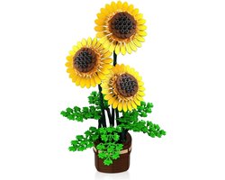 Zhe Gao 11350 Zonnebloem plant bouwset | Botanical Flowers Collection 2026 modelbouw | Classic Creator bonsai bloemen speelgoed bouwpakketten voor volwassenen & kinderen | Kunstbloemen bloemenpracht geschikt voor Lego | Bouwdoos met 739 bouwstenen — cadeau in Wonen & Interieur
