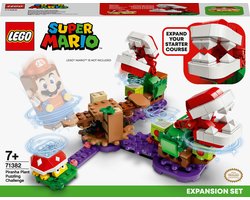 LEGO® Super MarioTM Uitbreidingsset: Piranha Plant-puzzeluitdaging 71382 bouwset, verzamelspeelset voor kinderen; combineer met de LEGO Super Mario Avonturen met Mario startset (71360) (267 onderdelen) — cadeau in Spellen & Speelgoed