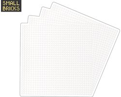 Set van 4 bouwplaten / grondplaten 32x32 noppen, 25cm x 25cm | Keuze uit 15 kleuren | Transparant | Geschikt voor LEGO | SmallBricks — cadeau in Spellen & Speelgoed