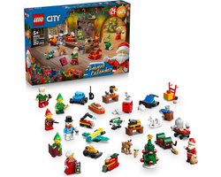 LEGO City Adventskalender 2026-60510 Speelgoed voor jongens vanaf 5 jaar, incl. werkplaats van de kerstman met kerstvrouw en 3 elfen, cadeau, 252 onderdelen — cadeau in Spellen & Speelgoed