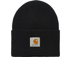 Carhartt Black ACRYLIC KNIT Muts — cadeau in Mode & Accessoires