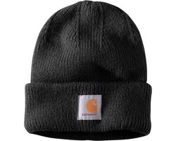 Carhartt Rib Knit Zwart Beanie — cadeau in Mode & Accessoires