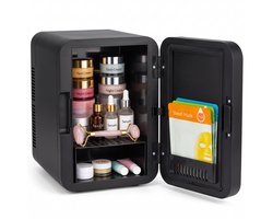Mini koelkast 4.5L - Skincare & make-up fridge - Eten & drinken - Organizer - 12V & 230V - Koel & warm - Auto koelkast - Compact - Zwart — cadeau in Gadgets