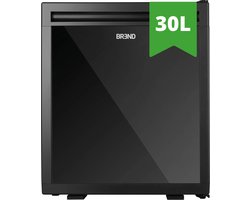 Mini Koelkast Vrijstaand 30 Liter – Tafelmodel Fridge met Instelbare Temperatuur – Minibar met Verstelbare Deurrichting – Zwart - BREND BR-2225 — cadeau in Cadeau-ideeën