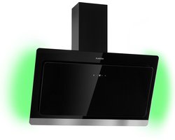 Klarstein Afzuigkap 90 cm, Afvoer Afzuigkap, Afzuigkap Met Koolstoffilter, Afzuiging Met 515 m³/h Luchtstroom, Wandkappen Voor Keuken Met RGB-LED's, Stille Afzuigkappen 90 cm - 515 m³/u 75 cm - Recirculatie - Dampkap - Wasemkap — cadeau in Cadeau-ideeën