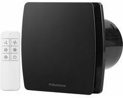 PolkaHome® Badkamerventilator Ø100mm – Afstandsbediening – 5 Snelheden – 80 m³/h – Afzuiging badkamer met terugslagklep — cadeau in Cadeau-ideeën