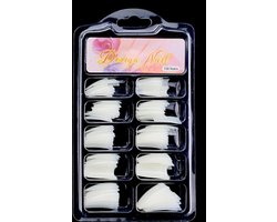 100 Nageltips Naturel - Kunstnagels Nepnagels set van 100 stuks diverse maten — cadeau in Cadeau-ideeën