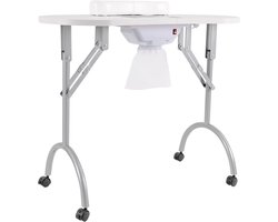 Jensaro Opvouwbare Manicuretafel Met Afzuiging - Nageltafel Met Wielen - Mobiele Nagelwerktafel - Met Polskussen - Wit - Met Tas — cadeau in Cadeau-ideeën