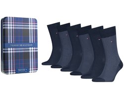 Tommy Hilfiger Herensokken Giftbox 6-Pack Navy — cadeau in Mode & Accessoires