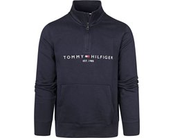 Tommy Hilfiger - Zipper Pullover Donkerblauw - Maat S - Regular-fit — cadeau in Cadeau-ideeën