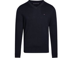 Tommy Hilfiger - Heren Sweaters V-Neck Pullover - Blauw - Maat S — cadeau in Mode & Accessoires