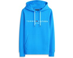Tommy Hilfiger SS'22 Geborduurd Logo Hoodie - Blauw - S — cadeau in Mode & Accessoires