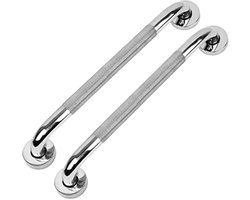 PromoHome 2 STKS Antislip Douche Handgreep Steunstang, 40 cm RVS 304 Badkamer Gekartelde Balance Bar, Veiligheids Handrail Ondersteuning voor Ouderen en Gehandicapten — cadeau in Cadeau-ideeën