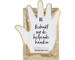 100%LEUK - Handmasker - Bedankt voor de helpende handen — cadeau in Verzorging