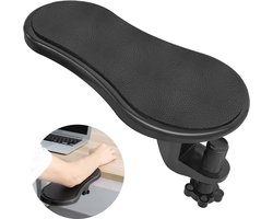 Armsteun voor bureau – Draaibare - verstelbare armsteunverlenging - Ergonomische Armsteun Bureau - Polssteun - Armondersteuning - Armsteun - Polssteun - Universeel comfort - Ontspanning voor schouders en polsen - Voor thuis- en kantoorwerk - zwart — cadeau in Cadeau-ideeën