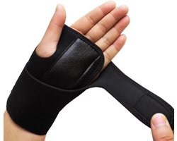 LOUZIR Polsbrace - Polssteun - Rechts - Universele Deluxe Polsbrace - Polsbandage -Verstelbaar - Zwart — cadeau in Cadeau-ideeën