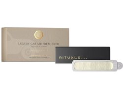 Rituals - Auto Parfum - 2x Auto Luchtverfrisser Refills 3 gram + 1x Houten Houder voor Luchtverfrisser - Cashmere Rose - Zachte bloemengeur - Autoparfum - Car Perfume - Refill - Navulling — cadeau in Verzorging