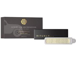 Rituals - Auto Parfum - 2x Auto Luchtverfrisser Refills 3 gram + 1x Houten Houder voor Luchtverfrisser - Velvet Oudh - Houtige bloemengeur - Autoparfum - Car Perfume - Refill - Navulling — cadeau in Verzorging