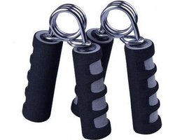 Hand trainer - grip trainer - sterkteniveau 15 KG - zwart/grijs | Sporten | Trainen — cadeau in Sport & Outdoor