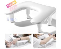 Armsteun - Nagel armsteun - Hand armsteun kussen -Manicure Nagelstyliste -Wit Manicure kussen -Nageldroger-Nagelkussen-Manicure Handkussen-Handkussen-Manicure Tafel voor Nagelstudio-Nagelverzorging-Acrylnagels-Gelnagels-Gellak-Schoonheidsspecialiste — cadeau in Hobby