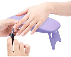 Manicure Armsteun - Handkussen Nagel - Nagelstyling Comfort - Vouwnagel Kussen - 20x9.6cm - Zwart — cadeau in Hobby