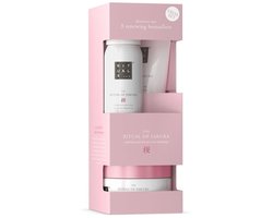 Rituals - Geschenkset voor Vrouwen - 3 Producten - Douchegel 50 ml - Bodycrème 70 ml - Body Scrub 125 gram - Giftset Vrouw - Cadeaudoos - Geschenkdoos - Badschuim - Douche - Douchefoam - Doucheschuim - Douche Foam - Shower Gel - Sakura - Pakket — cadeau in Verzorging