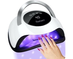 Rostem 120 Watt UV LED Nageldroger - Nagellamp - Perfect Uitgeharde Nagel Gellak - LED Lamp - Lange Snoer - Wit — cadeau in Verzorging