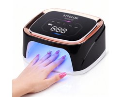 Strolox® UV Lamp Gelnagels Pro - Nagellamp - Nagellamp UV Led - Nageldroger - Draadloos - Reflecterende binnenkant - Zwart — cadeau in Verzorging