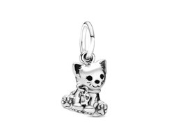 Fler® | 925 Sterling Zilver Bedel | Zoete Kat | | Past op populaire bedel armbanden (standaard- 3mm) | armbandbedel | Bedels | Kerstcadeau | Sinterklaas kado | Valentijnsdag cadeau — cadeau in Sieraden