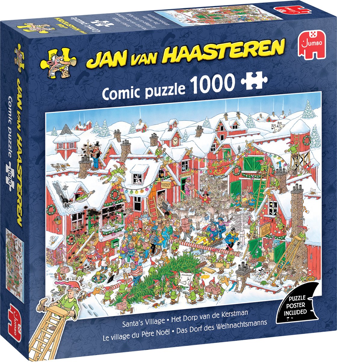 Het dorp van de Kerstman - 1000 stukjes - Legpuzzel