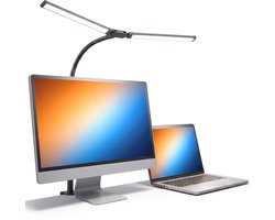 Skoov Bureau lamp LED Dimbaar - Monitor - Voor Gaming - Monitor Daglichtlamp - Klem - Hobby - Tafel - Lampen - Light bar - Zwart — cadeau in Wonen & Interieur
