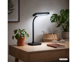 BRILONER Daylight – Bureaulamp led – daglichtlamp – koudwit licht tafellamp – draaibaar & zwenkbaar – h.: 44cm – zwart — cadeau in Wonen & Interieur