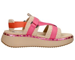 Steve Madden Decorum Sandalen Plat - fuchsia - Maat 41 — cadeau in Mode & Accessoires