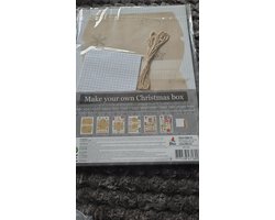 Maak je eigen kerstdoosje DIY Decotime set van 4 doosjes — cadeau in Hobby