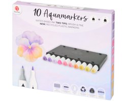 DécoTime Aquamarkers 10 stuks - Stiften met inkt op waterbasis — cadeau in Hobby