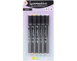 DécoTime alcoholmarkers 5 stuks - Pastel - Twinmarker — cadeau in Hobby