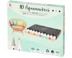 DécoTime Aquamarkers 10 stuks - Stiften met inkt op waterbasis — cadeau in Hobby