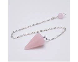 Rozenkwarts pendel - Rozenkwarts - Liefdessteen - Edelsteen - Pendel - Onvoorwaardelijke liefde - Steen - Roze - CHPN — cadeau in Sieraden