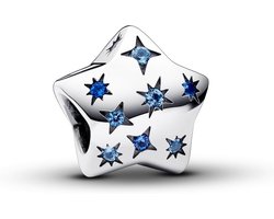 Sprankelende maan-ster bedels kerst compatibel voor Pandora armbanden en kettingen zomer sieraden vrouwen kralen charme — cadeau in Sieraden