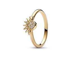 Pandora Moments Dames Ring Gouden plating;Metaal - Goudkleurig - 17.75 mm / maat 56 — cadeau in Sieraden