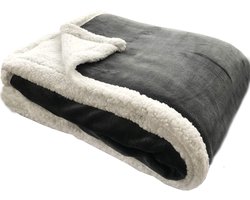 Sorprese Premium Plaid - 150x200 cm - Fleece Deken - Super Zacht, Warm en Donzig - Plaid voor op de Bank, Bed of Woonkamer Decoratie - Antraciet - Cadeau — cadeau in Wonen & Interieur